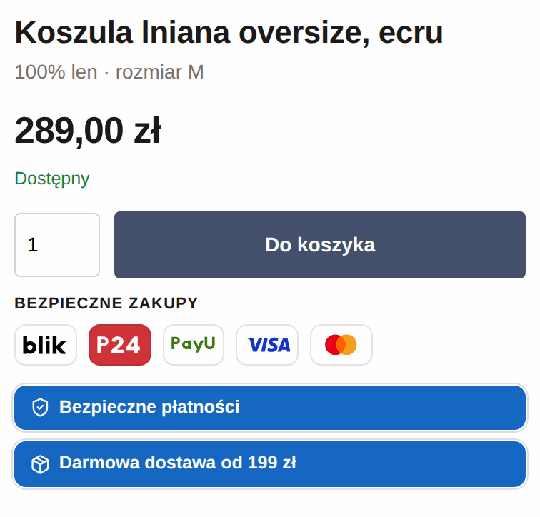 Pieczęcie w stylu Wypełnienie: niebieskie pola z białym tekstem